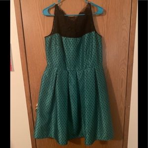 Green Polka Dot Party Dress